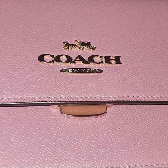 COACH Mini Brynn Crossbody bag in Crossgrain leather Pink - MSRP $298 - Picture 6 of 8